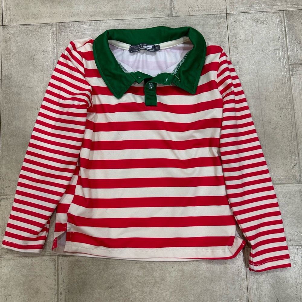 EUC Millie & Max Elf Holiday Shirt size 3